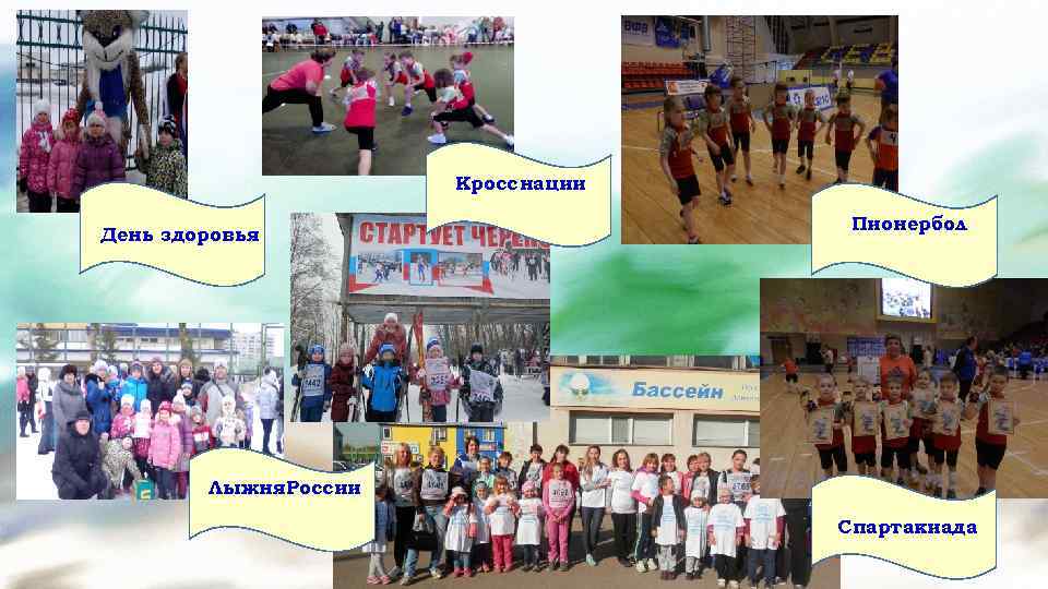 Кросс нации День здоровья Пионербол Лыжня. России Спартакиада 