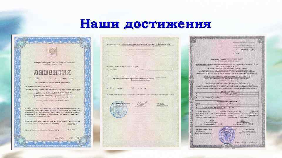 Наши достижения 