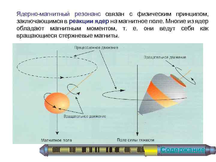 Ядерно магнитный резонанс связан с физическим принципом, заключающимся в реакции ядер на магнитное поле.