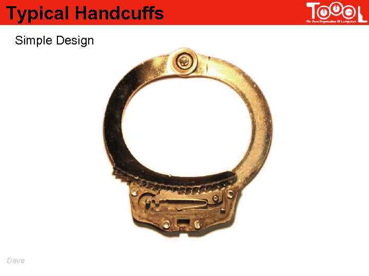 Typical Handcuffs Simple Design Dave 