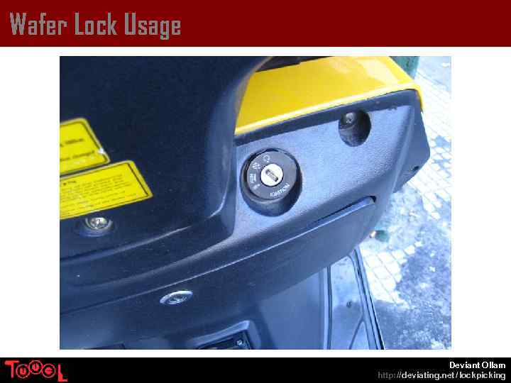 Wafer Lock Usage Deviant Ollam http: // deviating. net / lockpicking 