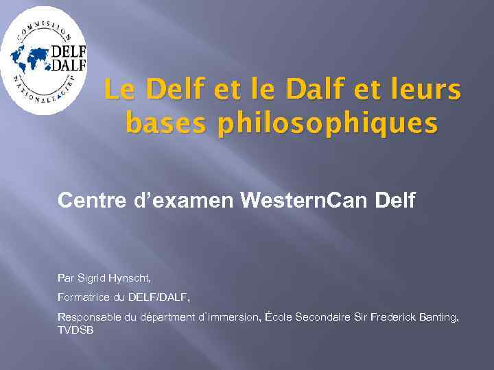 Le Delf Et Le Dalf Et Leurs Bases