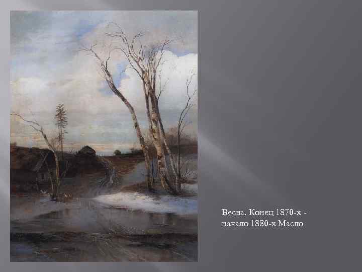 Весна. Конец 1870 -х начало 1880 -х Масло 