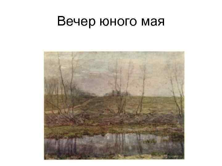 Вечер юного мая 