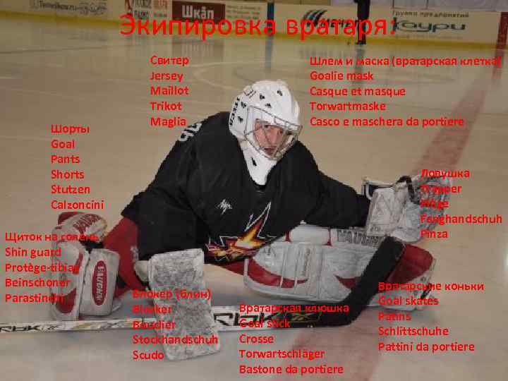 Экипировка вратаря: Шорты Goal Pants Shorts Stutzen Calzoncini Щиток на голень Shin guard Protège-tibias