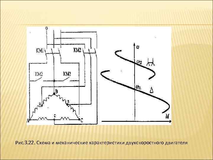 Схема подключения двухскоростного двигателя