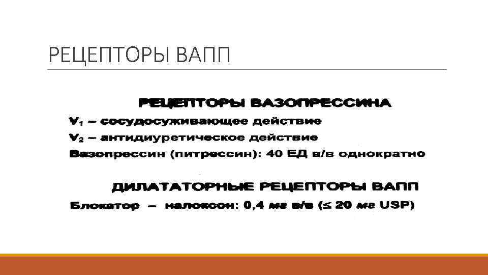 РЕЦЕПТОРЫ ВАПП 