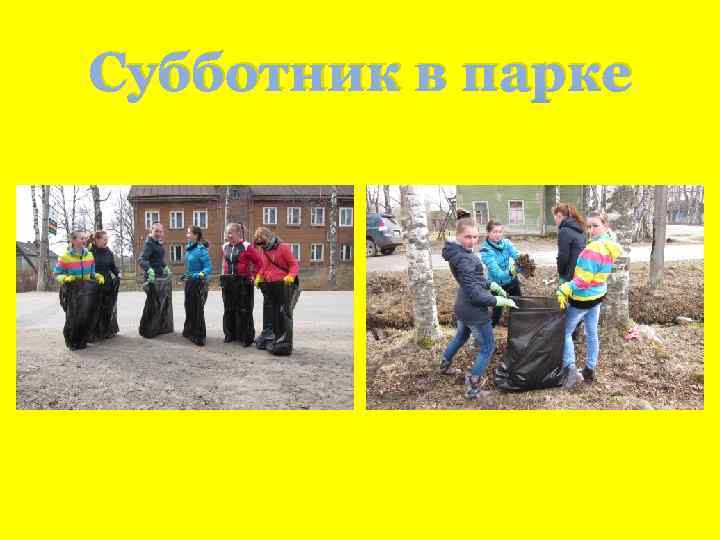 Субботник в парке 