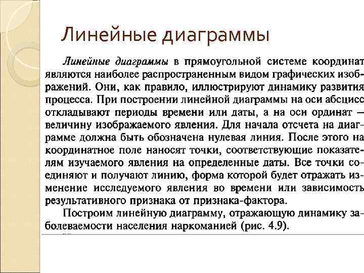 Линейные диаграммы 