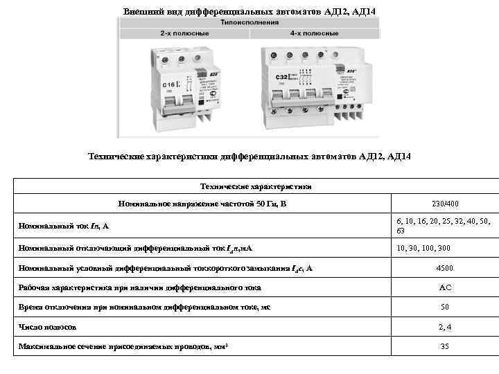 Автомат ад12м схема подключения