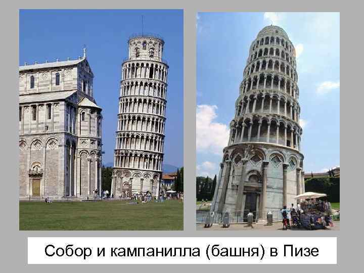 Собор и кампанилла (башня) в Пизе 