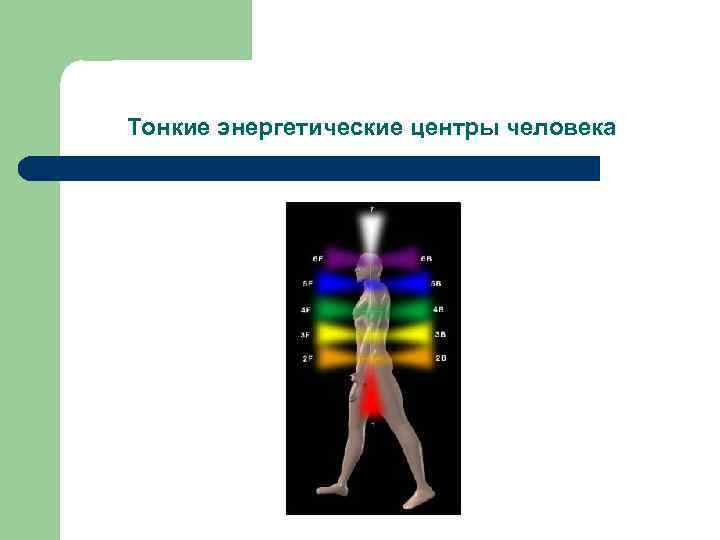 Тонкие энергетические центры человека 