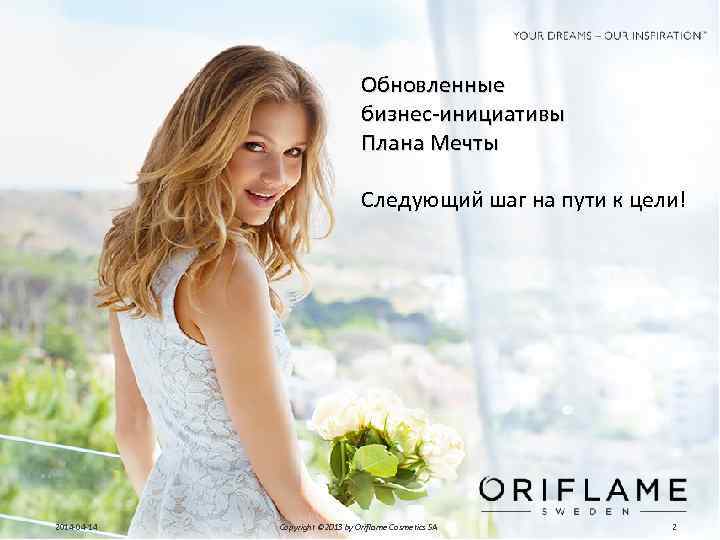 Обновленные бизнес-инициативы Плана Мечты Следующий шаг на пути к цели! 2014 -04 -14 Copyright