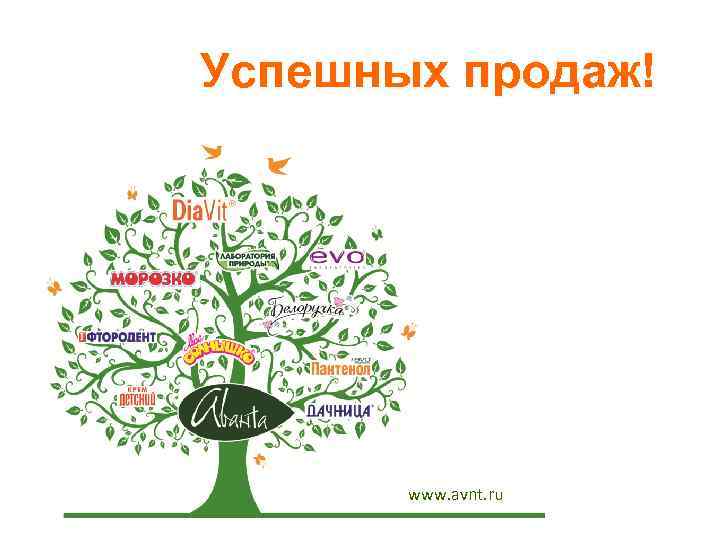 Успешных продаж! www. avnt. ru 