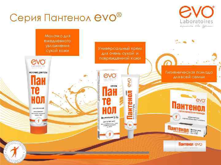 Серия Пантенол evo Молочко для ежедневного увлажнения сухой кожи ® Универсальный крем для очень
