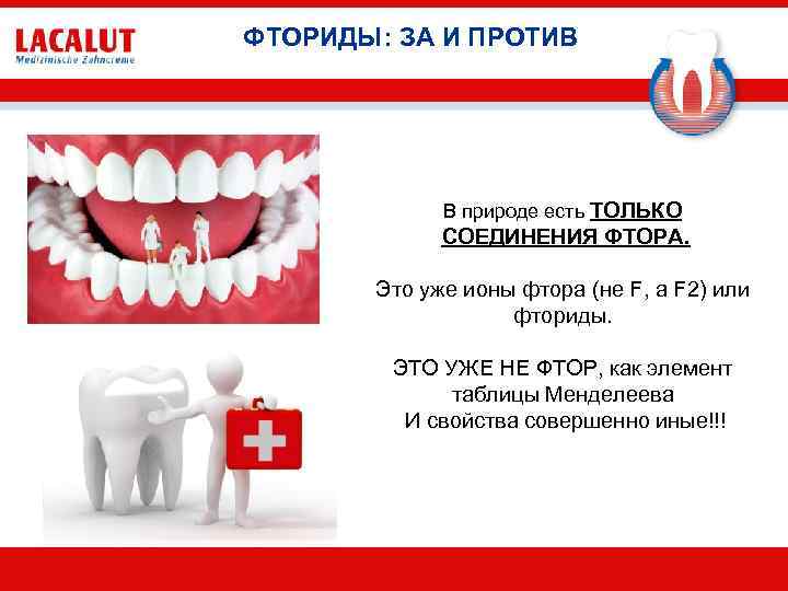 ФТОРИДЫ: ЗА И ПРОТИВ В природе есть ТОЛЬКО СОЕДИНЕНИЯ ФТОРА. Это уже ионы фтора