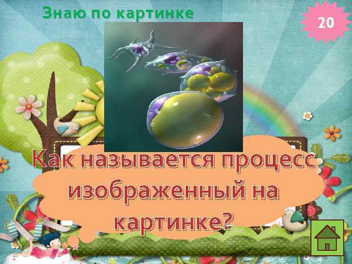 Знаю по картинке Как называется процесс изображенный на картинке? 20 