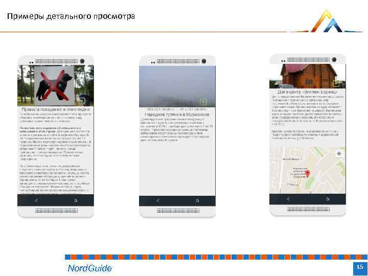 Примеры детального просмотра Nord. Guide Название доклада 15 