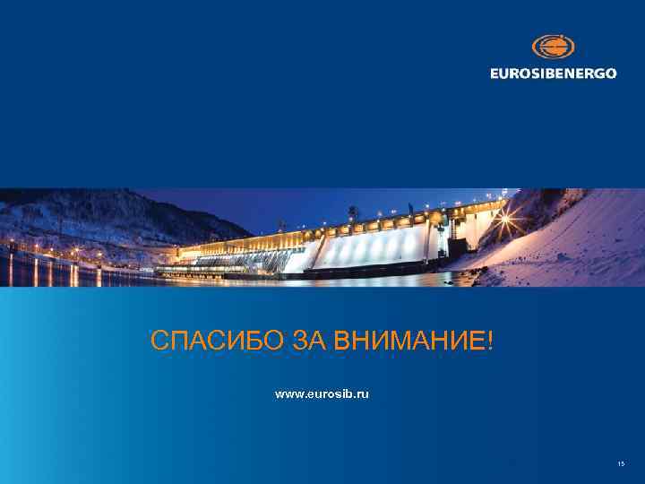 СПАСИБО ЗА ВНИМАНИЕ! www. eurosib. ru 15 