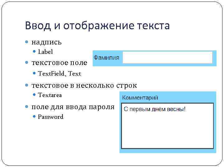 Ввод текста в рисунок