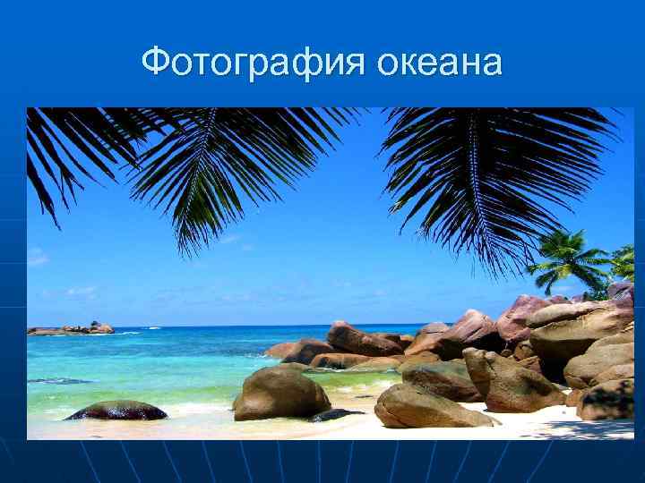 Фотография океана 