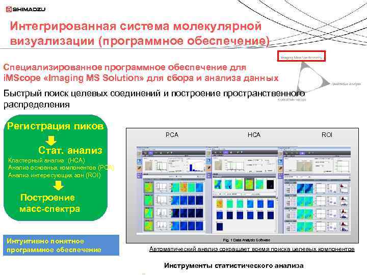 Интегрированная система молекулярной визуализации (программное обеспечение) Специализированное программное обеспечение для i. MScope «Imaging MS
