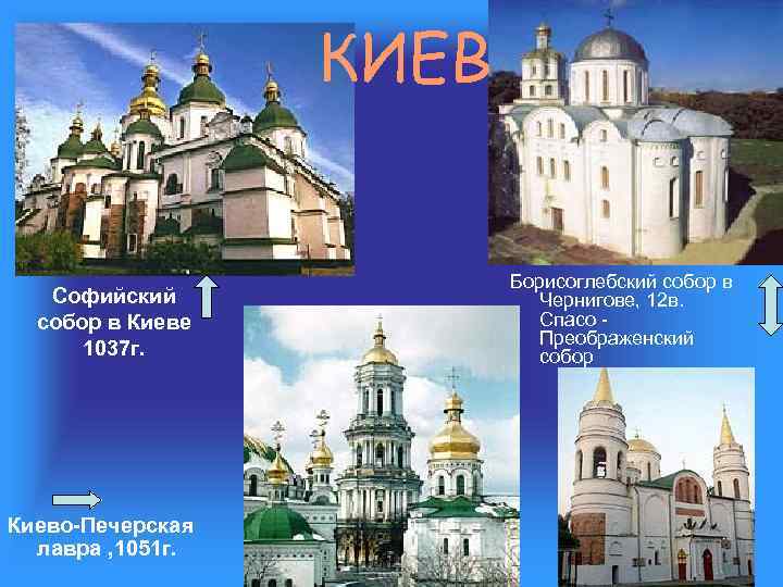 КИЕВ Софийский собор в Киеве 1037 г. Киево-Печерская лавра , 1051 г. Борисоглебский собор
