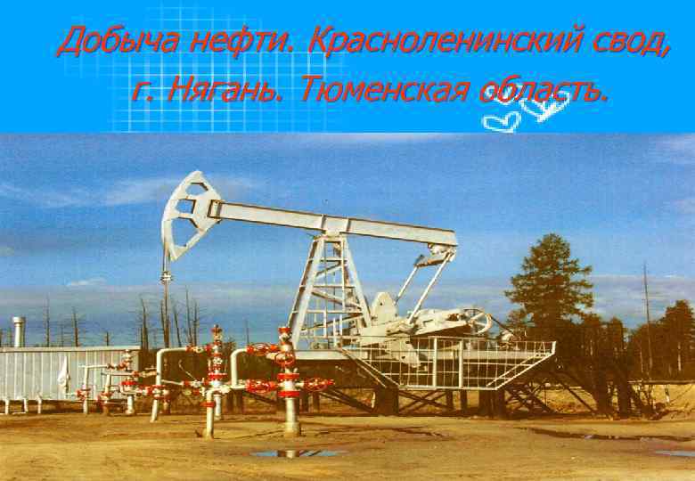 Добыча нефти. Красноленинский свод, г. Нягань. Тюменская область. 