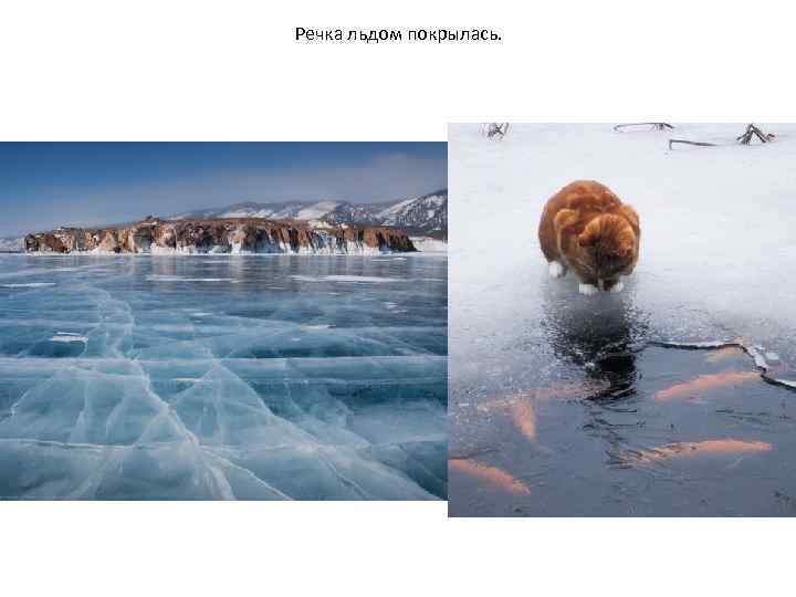 Речка льдом покрылась. 