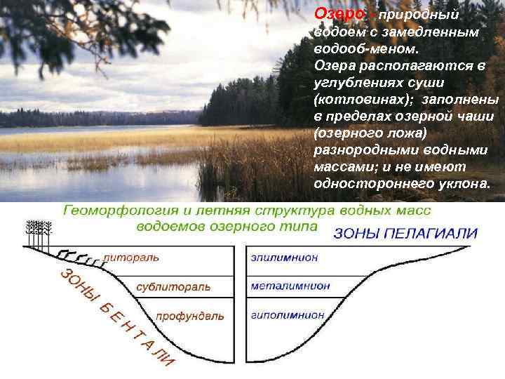 План описания водоема