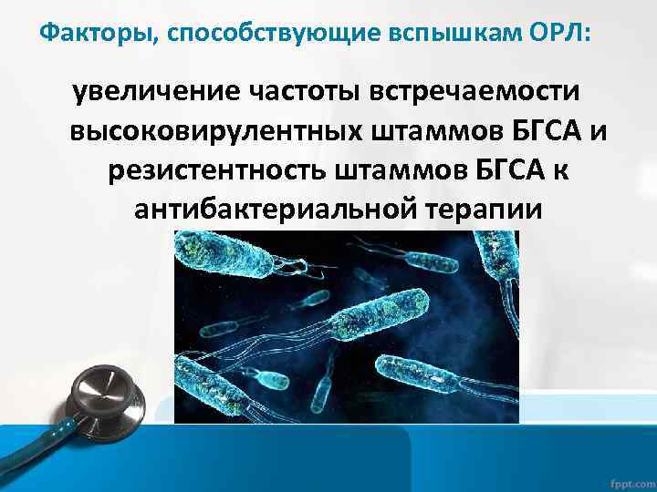 Факторы, способствующие вспышкам ОРЛ: увеличение частоты встречаемости высоковирулентных штаммов БГСА и резистентность штаммов БГСА