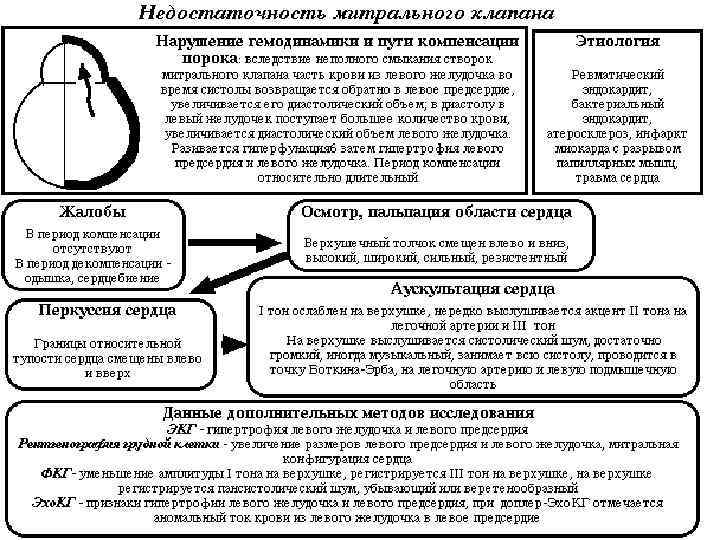 Блок схема пороки сердца