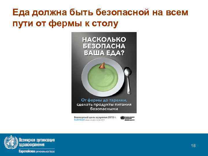 Еда должна быть безопасной на всем пути от фермы к столу 18 