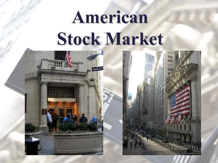 American Stock Market 