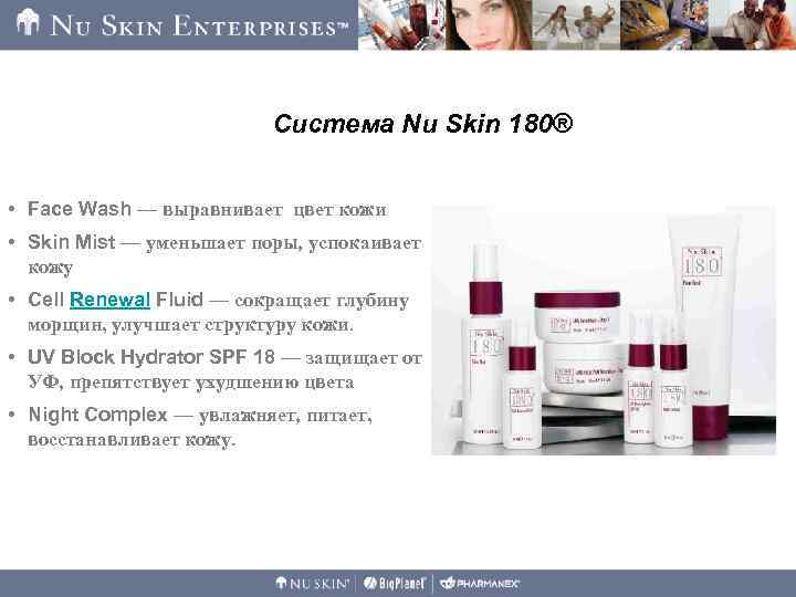 Система Nu Skin 180® • Face Wash — выравнивает цвет кожи • Skin Mist