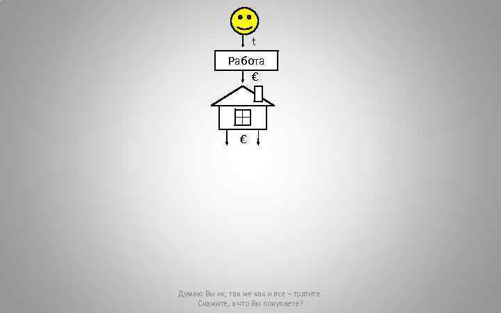 t Работа € € Думаю Вы их, так же как и все – тратите.