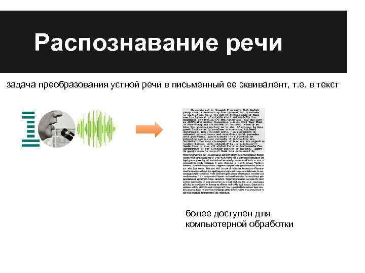 Процесс распознавания речи