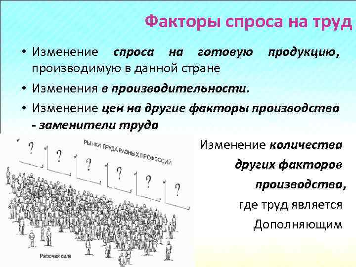 Рынок труда безработица план