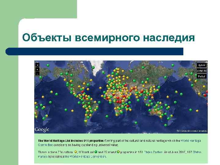 Объекты всемирного наследия 