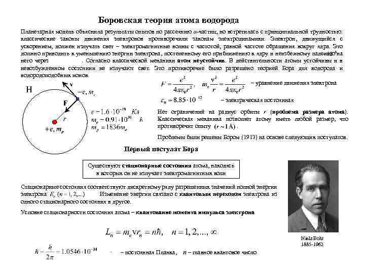 Теория атома