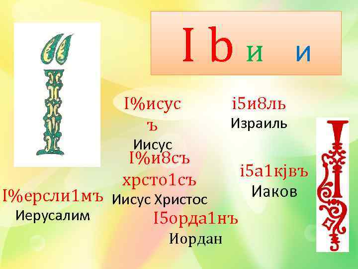 Ibи I%исус ъ и i 5 и 8 ль Израиль Иисус I%и 8 съ
