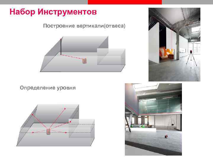 Набор Инструментов Построение вертикали(отвеса) Определение уровня 