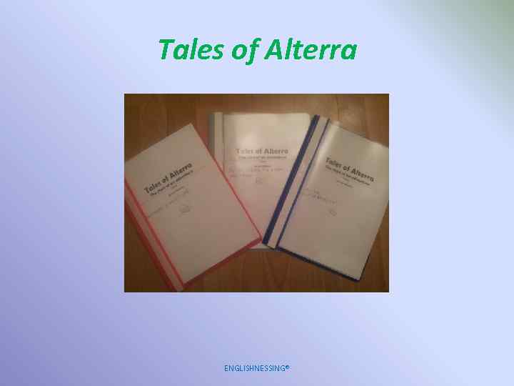 Tales of Alterra ENGLISHNESSING® 