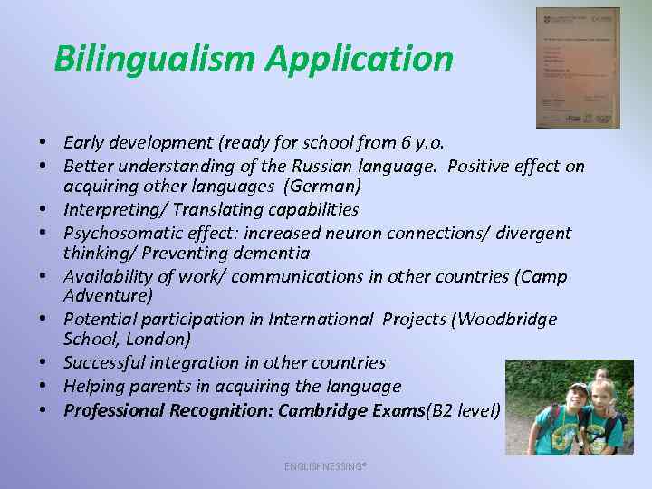 Bilingualism Bilingualism Vehicle Of Consciousness Development Adult ...