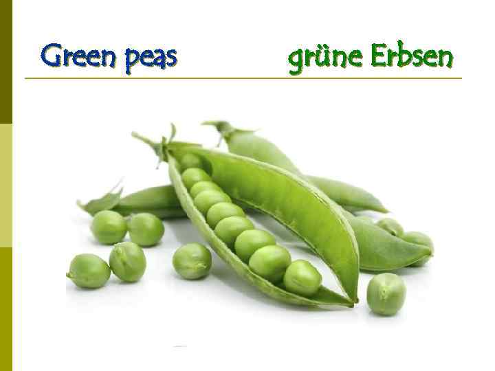 Green peas grüne Erbsen 