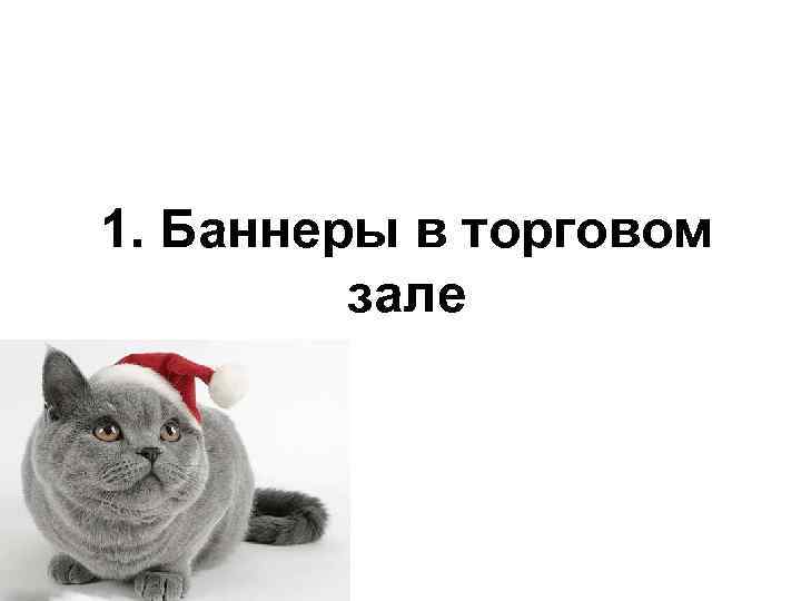 1. Баннеры в торговом зале 