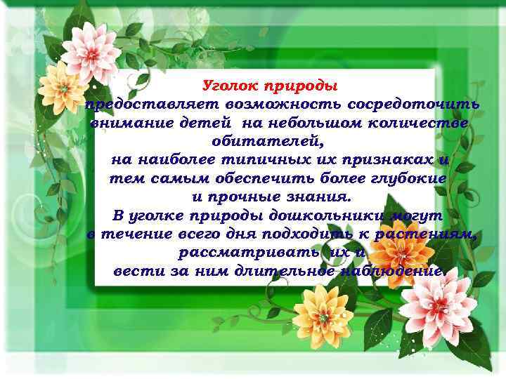 Сочинение на тему мой любимый уголок природы