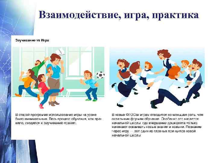 Взаимодействие, игра, практика 