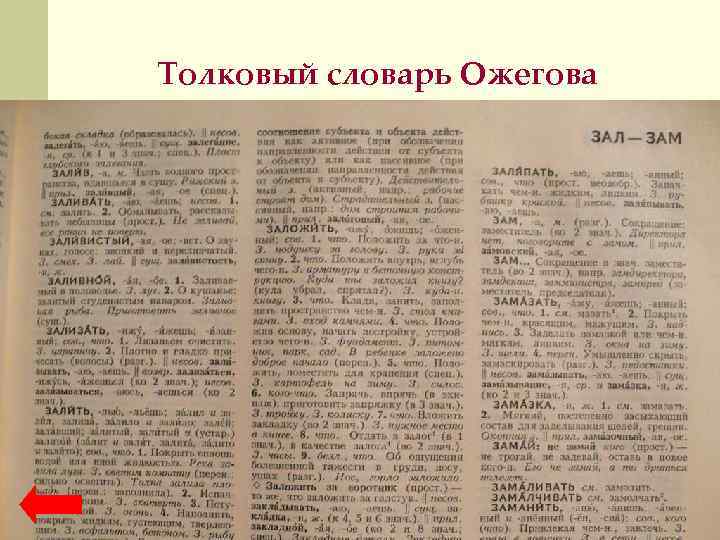 Толковый словарь Ожегова 