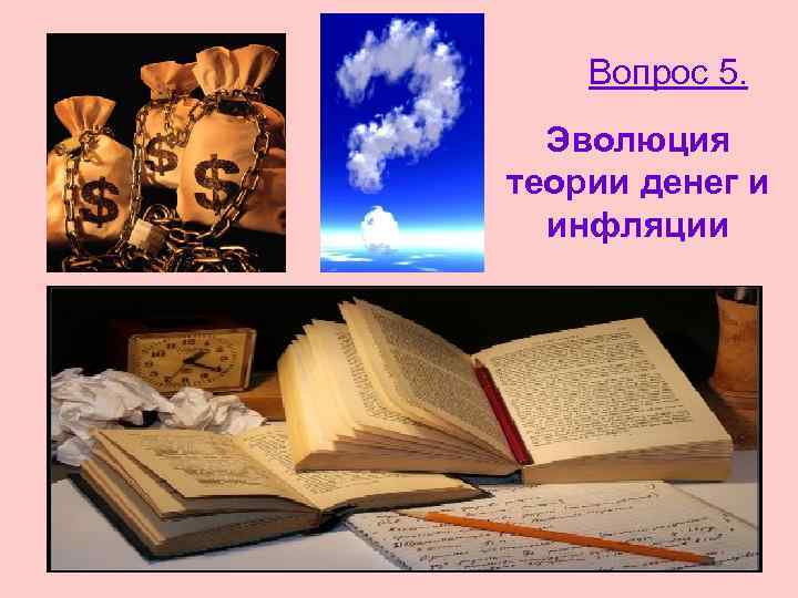 Вопрос 5. Эволюция теории денег и инфляции 